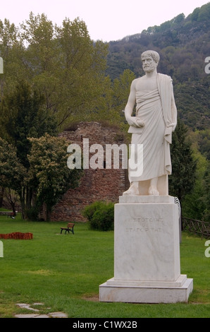 L Antico matematico greco Aristotele Foto Stock