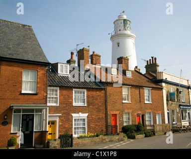 Suola Lighthouse Bay Inn terrazza cottage Southwold Suffolk Foto Stock