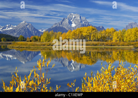 Spettacolari Teton riflessione Foto Stock