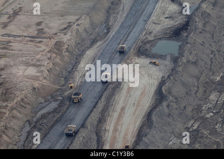 Athabasca Oil Sands in Fort McMurray, il Canada è i mondi più grande deposito di olio Foto Stock