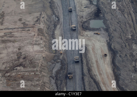 Athabasca Oil Sands in Fort McMurray, il Canada è i mondi più grande deposito di olio Foto Stock