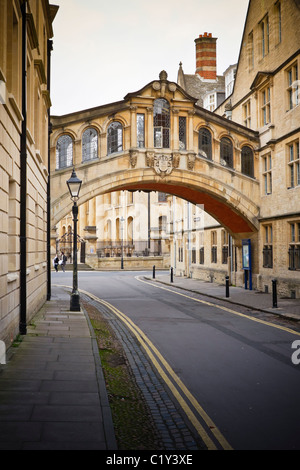 Hertford Bridge a Hertford College, noto anche come "Ponte dei Sospiri", Oxford, Regno Unito Foto Stock