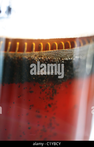 Di percolazione del caffè in un cafetiere Foto Stock