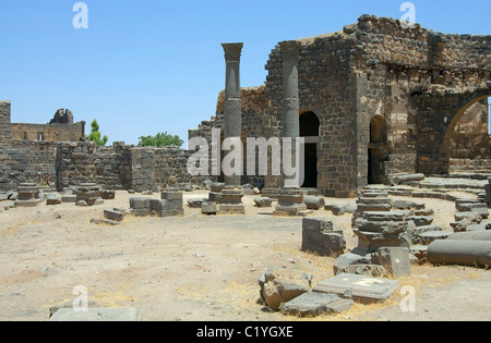 Antica città di Bosra, Siria Foto Stock