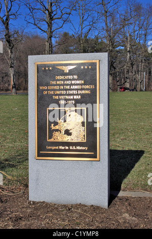 Il Viet Nam War Memorial, Forze Armate Plaza, Hauppauge, Long Island NY Foto Stock