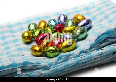 Pasqua uova di cioccolato Foto Stock