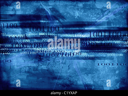 Computer progettato altamente dettagliate grunge textured astratto collage di business. Nice background per i vostri progetti. Foto Stock