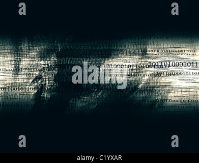 Computer progettato altamente dettagliate grunge textured astratto collage di business. Nice background per i vostri progetti. Foto Stock