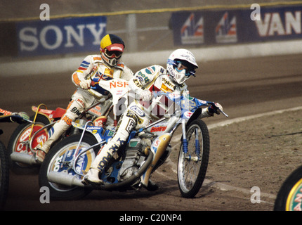 Jan O. Pedersen Speedway World Championships in Amsterdam Olanda 6/9/1987 Foto Stock
