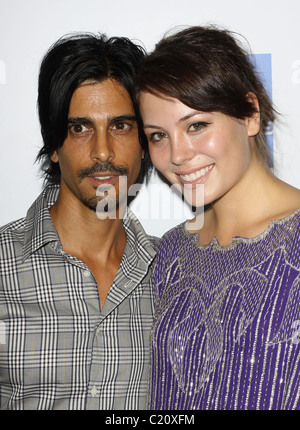 Francesco dieci, Melissa Baldwin 2009 Macy's passaporto fashion show tenutosi al Barker Hangar - Gli arrivi di Los Angeles, California - Foto Stock