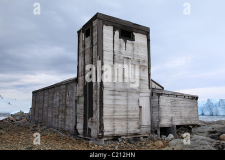 [Base Est] (1939-1941, 1947-1948) degli Stati Uniti servizio antartico su [Stonington Island], [Marguerite Bay], Antartide Foto Stock