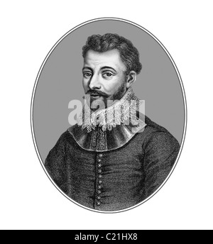 Francis Drake c1540 1596 English Navigator illustrazione da una incisione Foto Stock