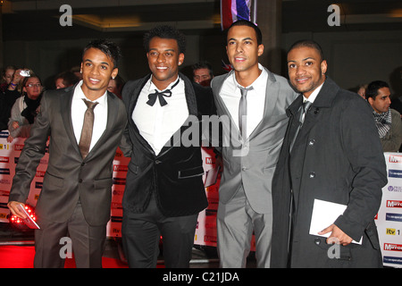 Aston Merrygold, Oritse Williams, Marvin Humes, Jonathan Benjamin Gill aka JB JLS Pride of Britain Awards 2009 tenutasi a Foto Stock