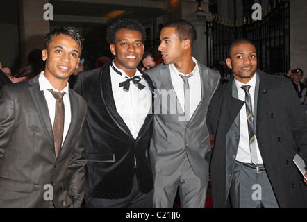 Aston Merrygold, Oritse Williams, Marvin Humes, Jonathan Benjamin Gill aka JB JLS Pride of Britain Awards 2009 tenutasi a Foto Stock