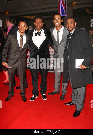 Aston Merrygold, Oritse Williams, Marvin Humes, Jonathan Benjamin Gill aka JB JLS Pride of Britain Awards 2009 tenutasi a Foto Stock