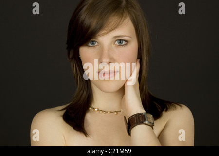 Giovane donna, ritratto Foto Stock