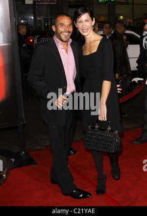 Michael Irby e valutazione Premiere screening di 'rispettosi della legge cittadino" tenutasi presso il Grauman's Chinese Theatre di Los Angeles, Foto Stock