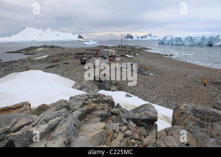 [British Antarctic Survey] Base [E], [Stonington Island], [Marguerite Bay], [Penisola Antartica] Foto Stock