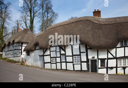 Cottage a Wherwell, Hampshire, Inghilterra Foto Stock