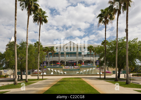 Esterno Minnesota Twins spring training campo da baseball Hammond Stadium in Lee County Sports Complex in Fort Myers Florida Foto Stock