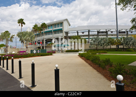 Esterno Minnesota Twins spring training campo da baseball Hammond Stadium in Lee County Sports Complex in Fort Myers Florida Foto Stock