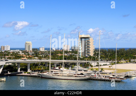 Yacht e Barche in Fort Lauderdale Foto Stock