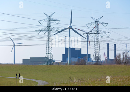 Centrale nucleare di Brunsbuettel, Schleswig-Holstein, Germania Foto Stock