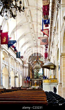 Cappella eglise Saint-Louis des Invalides a L'Hôtel national des Invalides; Parigi Francia Foto Stock