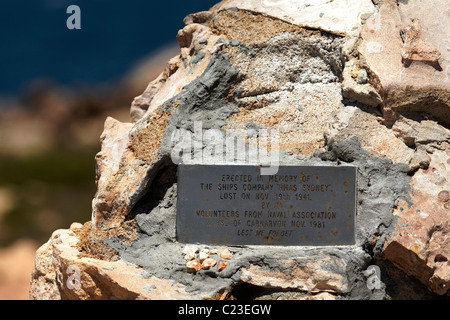 HMAS Sydney II Memorial, Quobba Australia Occidentale Foto Stock