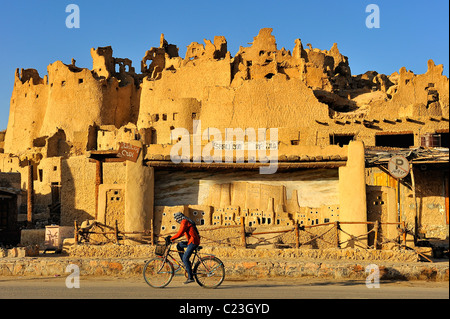 Fortificazione di Shali nell'oasi di Siwa, Western Desert, Egitto Foto Stock