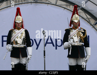 Protezioni appello di papavero 2009 - Lancio Stampa tenutasi presso la sfilata delle Guardie a Cavallo di Londra - Inghilterra - 22.10.09 Foto Stock