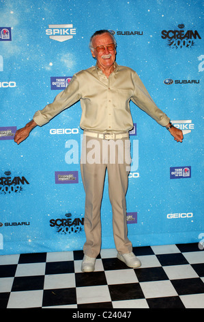 Stan Lee Spike TV 2009 Scream Awards tenutosi presso il Teatro Greco - Gli arrivi di Los Angeles, California - 17.10.09 : Jody Cortes/ Foto Stock