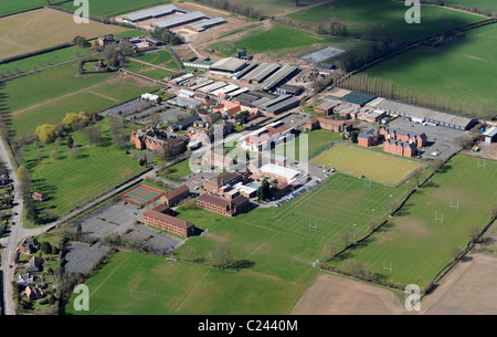 Vista aerea Harper Adams University College Edgmond Shropshire Foto Stock