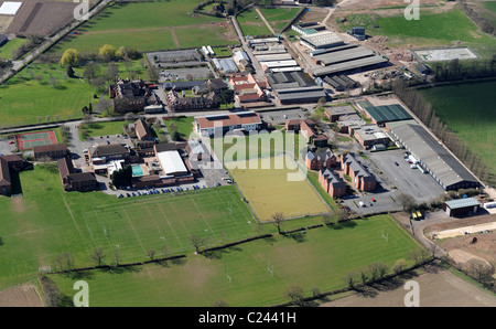 Vista aerea Harper Adams University College Edgmond Shropshire Foto Stock