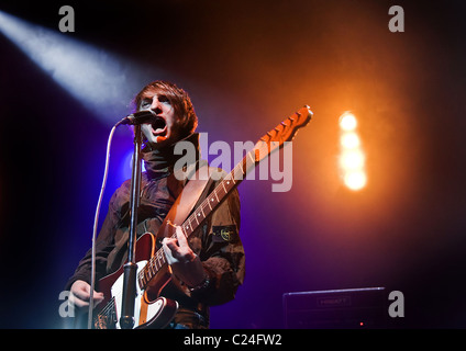 Tom Clarke del nemico esegue durante il Liverpool settimana musicale all'Università di Liverpool Liverpool, in Inghilterra - 08.11.09 obbligatorio Foto Stock