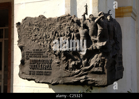 La rivoluzione della scultura su Calle 23 e 12th street Havana Cuba Foto Stock