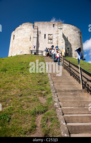 Cliffords Tower a New York City, East Yorkshire Foto Stock