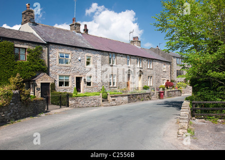 Cottage a Newton in Bowland, la foresta di Bowland, Lancashire, Inghilterra, Regno Unito Foto Stock