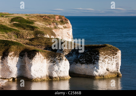 Selwicks Bay visto dal sentiero costiero, Flamborough, East Yorkshire Foto Stock