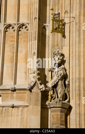 Ingresso di St Stephens Hall nella Casa del Parlamento Foto Stock