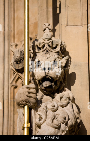 Ingresso di St Stephens Hall nella Casa del Parlamento Foto Stock