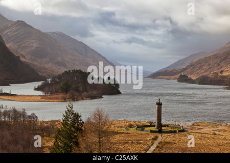 Monumento Glenfinnan Loch Shiel Inverness-shire Highland Scozia GB UK EU Europe Foto Stock