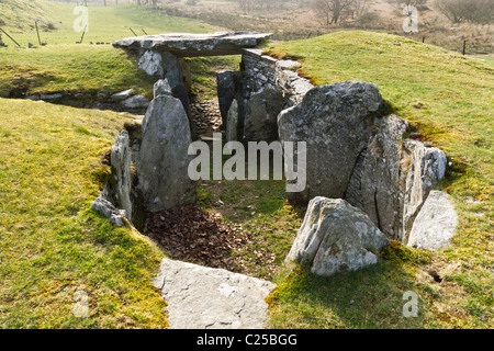 Capel Garmon sepoltura camera in Galles Foto Stock