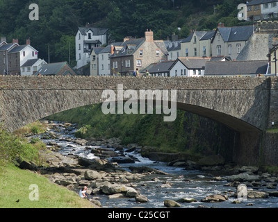 Lynmouth holiday resort devon Foto Stock