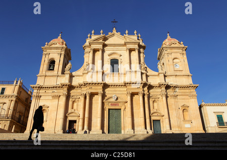 San Nicolo Cattedrale in Piazza del Municipio, Noto, Sicilia, Italia Foto Stock