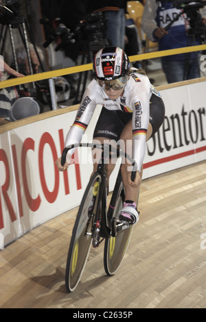 VOGEL Kristina ger qualifica donne individuale sprint UCI del Campionato del Mondo di Ciclismo Apeldoorn 25 Marzo 2011 Foto Stock