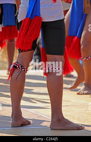 Wancho uomo, tribù a Namdapha Eco festival culturali, Miao, Arunachal Pradesh, India Foto Stock