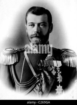 Lo Zar Nicola II di Russia Foto Stock