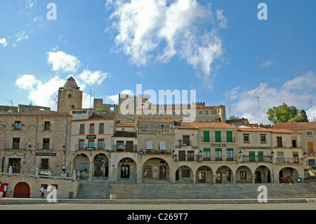 Piazza principale, Trujillo. Provincia di Cáceres, Estremadura, Spagna Foto Stock