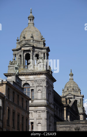 Glasgow City Chambers, John Street, Glasgow centro città, Scozia, Regno Unito Foto Stock